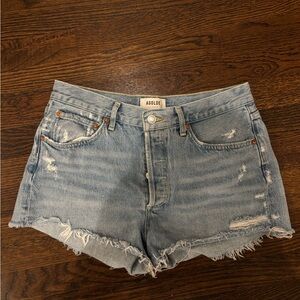 AGOLDE Women's Blue Denim Shorts